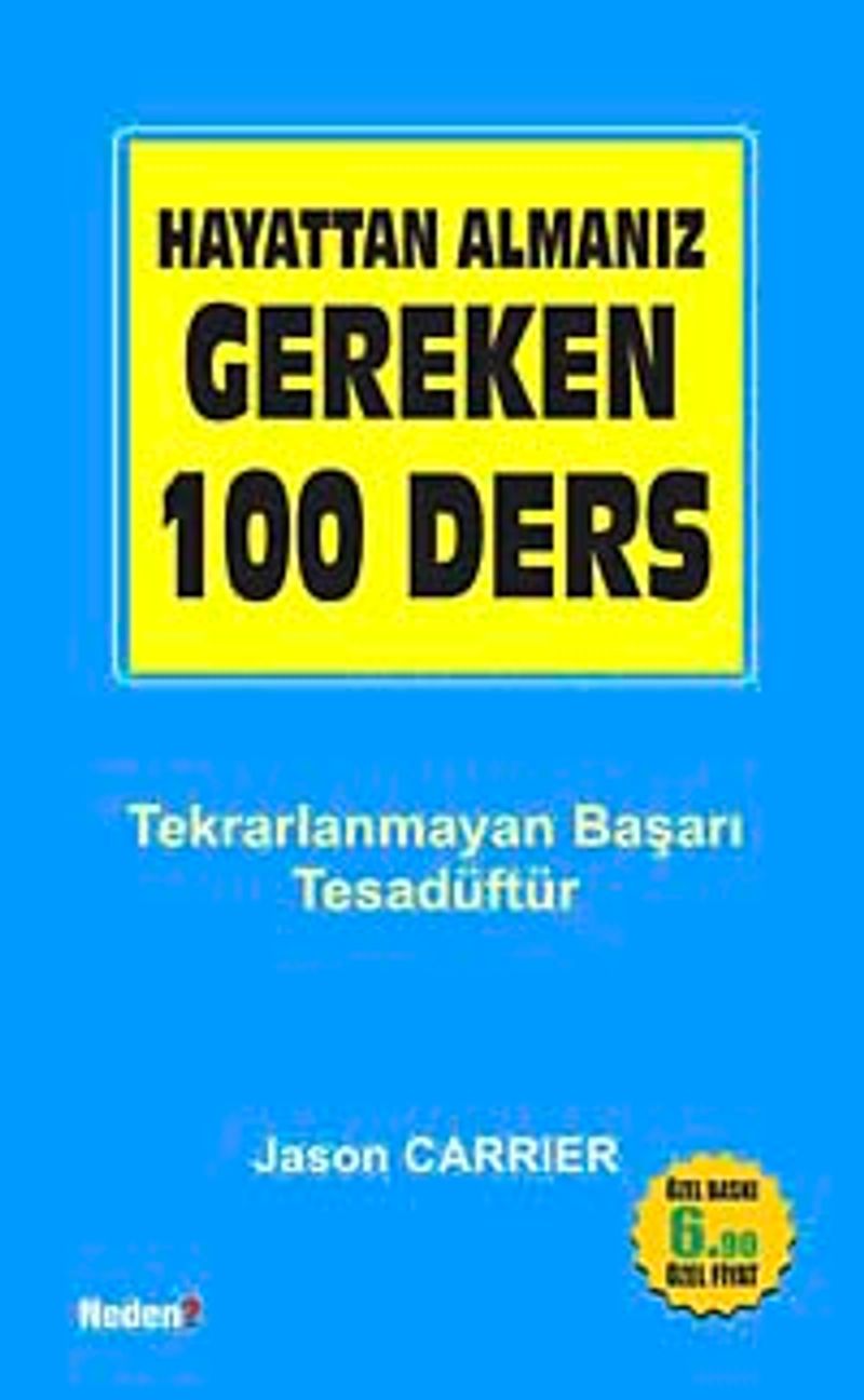 Hayattan Almanız Gereken 100 Ders (Cep Boy) kitap kapağı