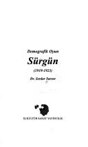 Demografik Oyun Sürgün (1919-1923) kitap kapağı