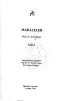 Makaleler Cilt 1 / Prof. Dr. Şerif Baştav kitap kapağı