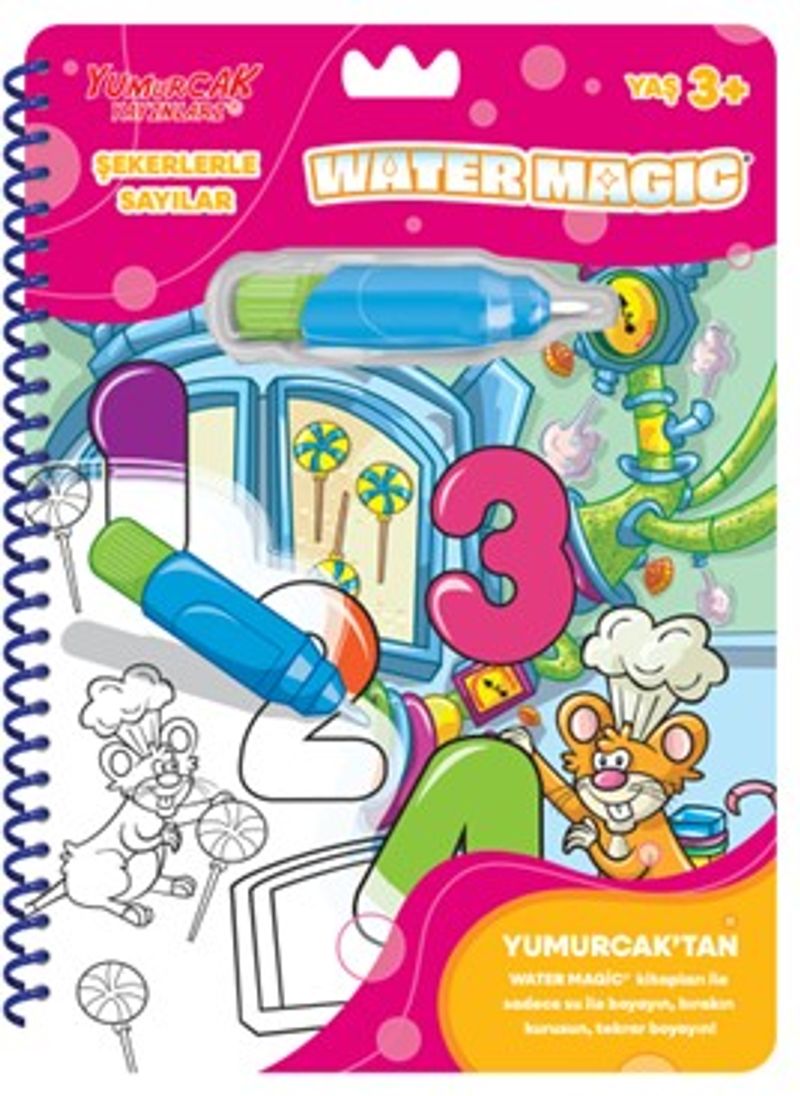 Şekerlerle Sayılar / Yeni Water Magic kitap kapağı