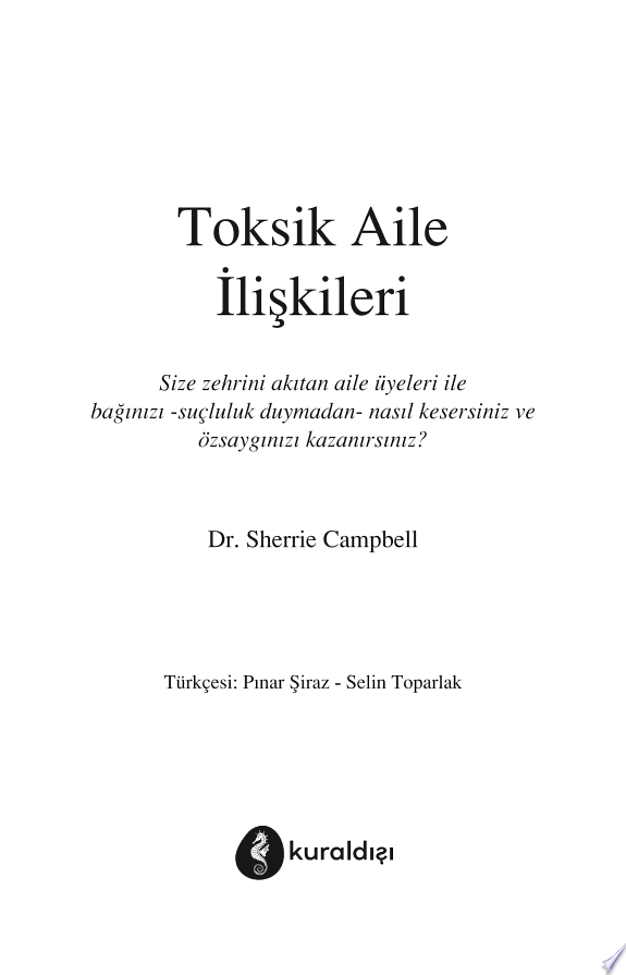 TOKSİK AİLE İLİŞKİLERİ kitap kapağı