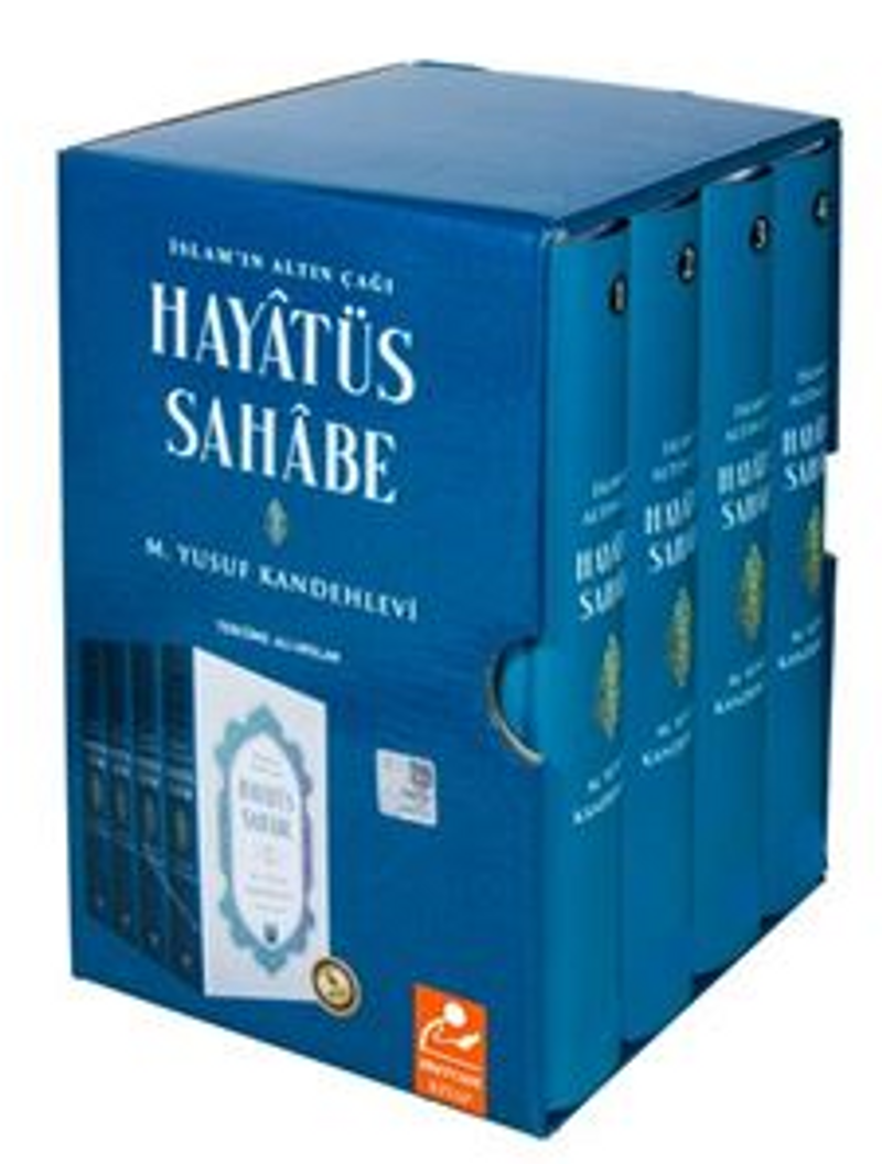 Hayatüs Sahabe (4 Cilt Takım Kutulu) İslam'ın Altın Çağı, Tam Tercüme kitap kapağı