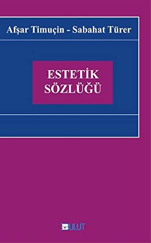 Estetik Sözlüğü kitap kapağı