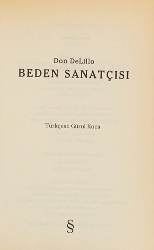 Beden Sanatçısı kitap kapağı
