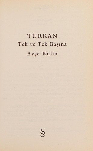 Türkan & Tek ve Tek Başına kitap kapağı