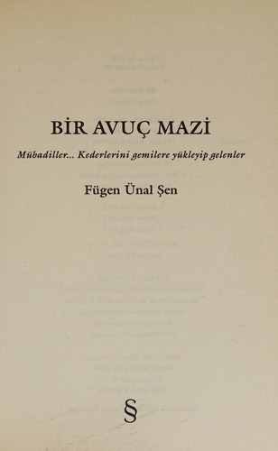 Bir Avuç Mazi kitap kapağı