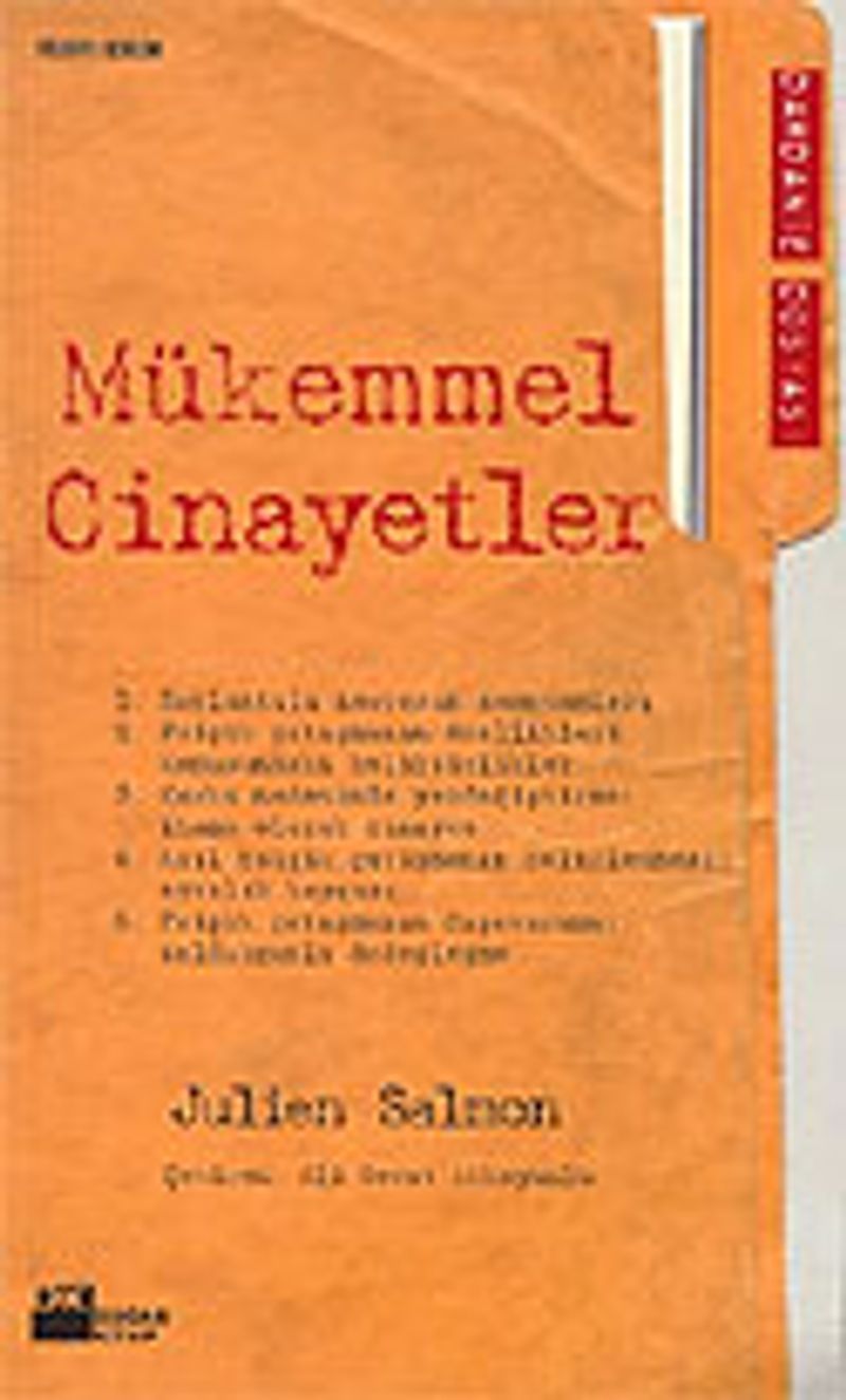 Mükemmel Cinayetler kitap kapağı