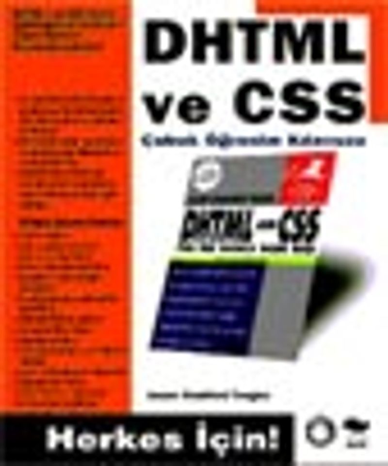 DHTML ve CSS Çabuk Öğrenim Kılavuzu kitap kapağı