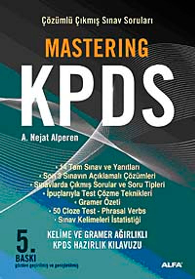 Mastering KPDS Çözümlü Çıkmış Sınav Soruları kitap kapağı