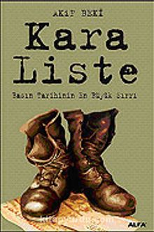 Kara Liste / Basın Tarihinin En Büyük Sırrı kitap kapağı
