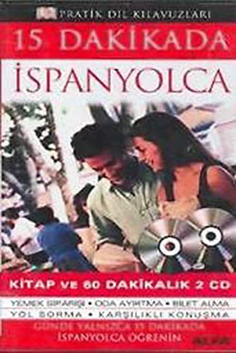 15 Dakikada İspanyolca (2 Cd+Kitap) kitap kapağı