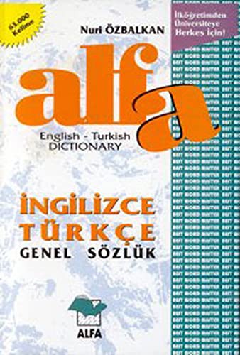 Alfa Genel Sözlük İngilizce-Türkçe 63.000 kelimelik kitap kapağı