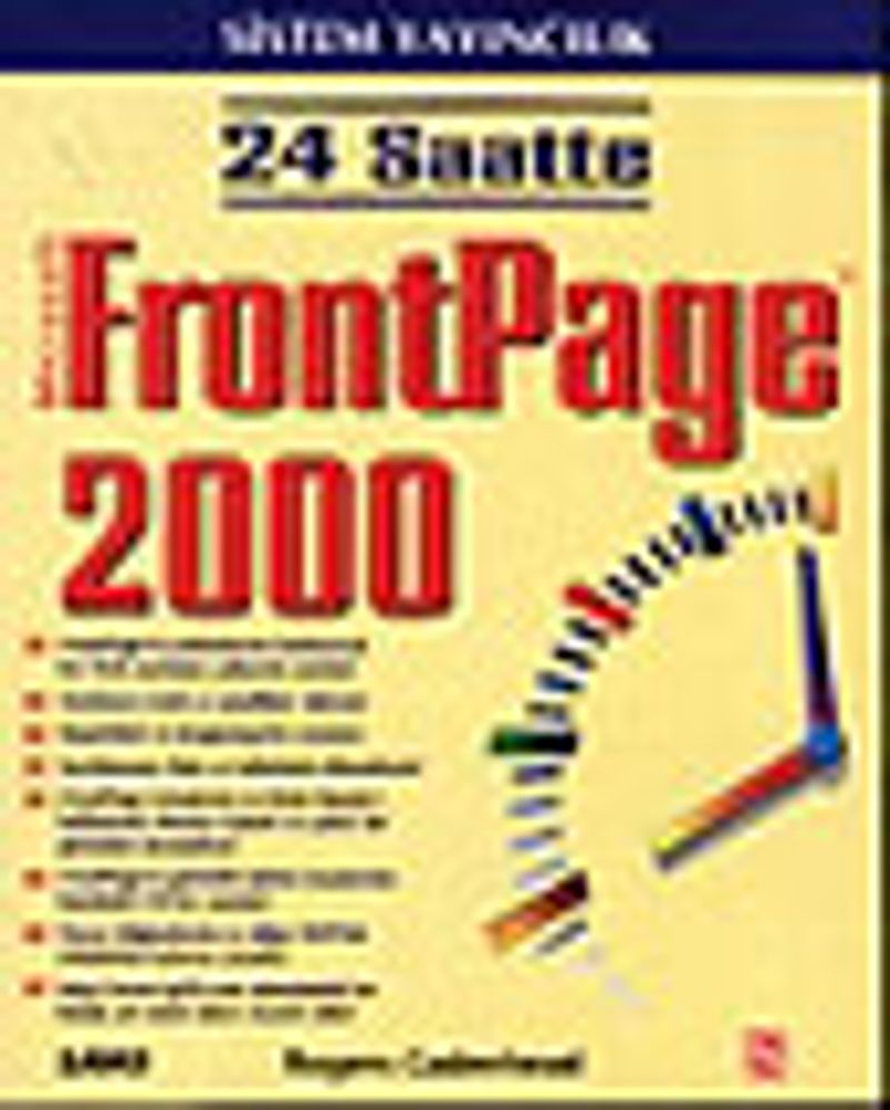 24 Saatte FrontPage 2000 kitap kapağı