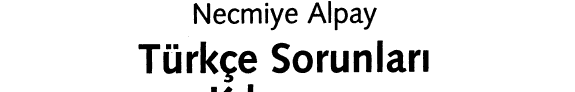 Türkçe Sorunları Kılavuzu kitap kapağı