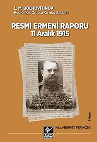 Resmi Ermeni Raporu 11 Aralık 1915 kitap kapağı