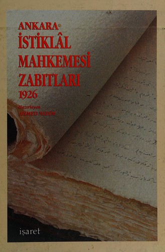 Ankara İstiklal Mahkemesi Zabıtları (1926) kitap kapağı