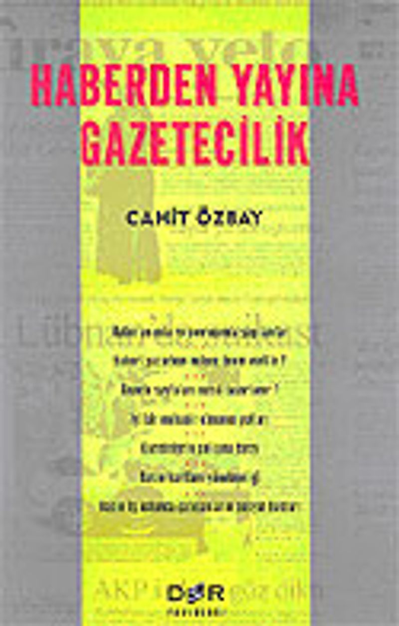 Haberden Yayına Gazetecilik kitap kapağı