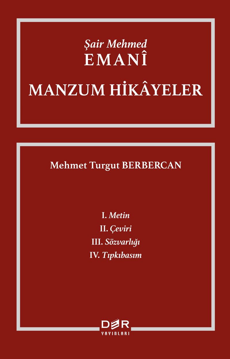 Manzum Hikayeler kitap kapağı