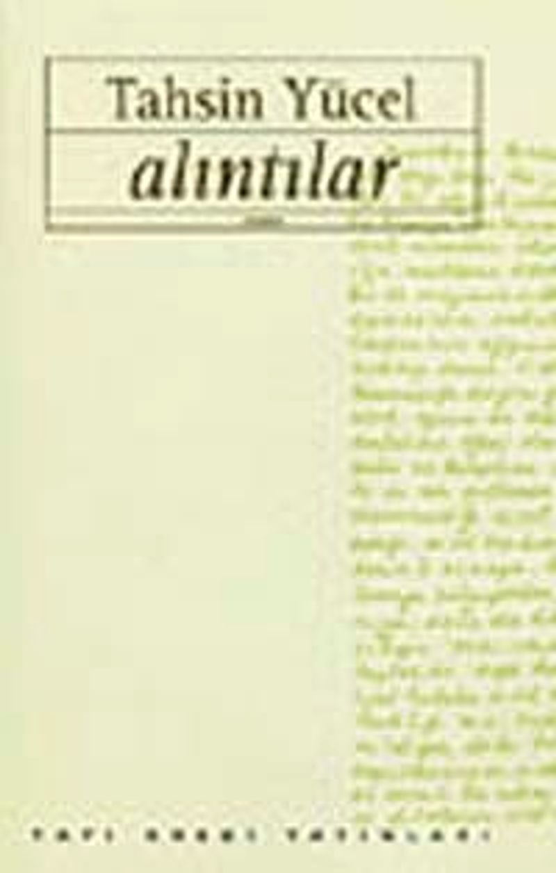 Alıntılar kitap kapağı