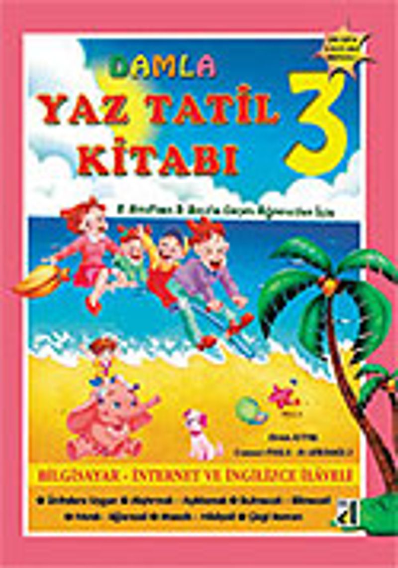 Damla Yaz Tatil Kitabı Serisi 3 kitap kapağı
