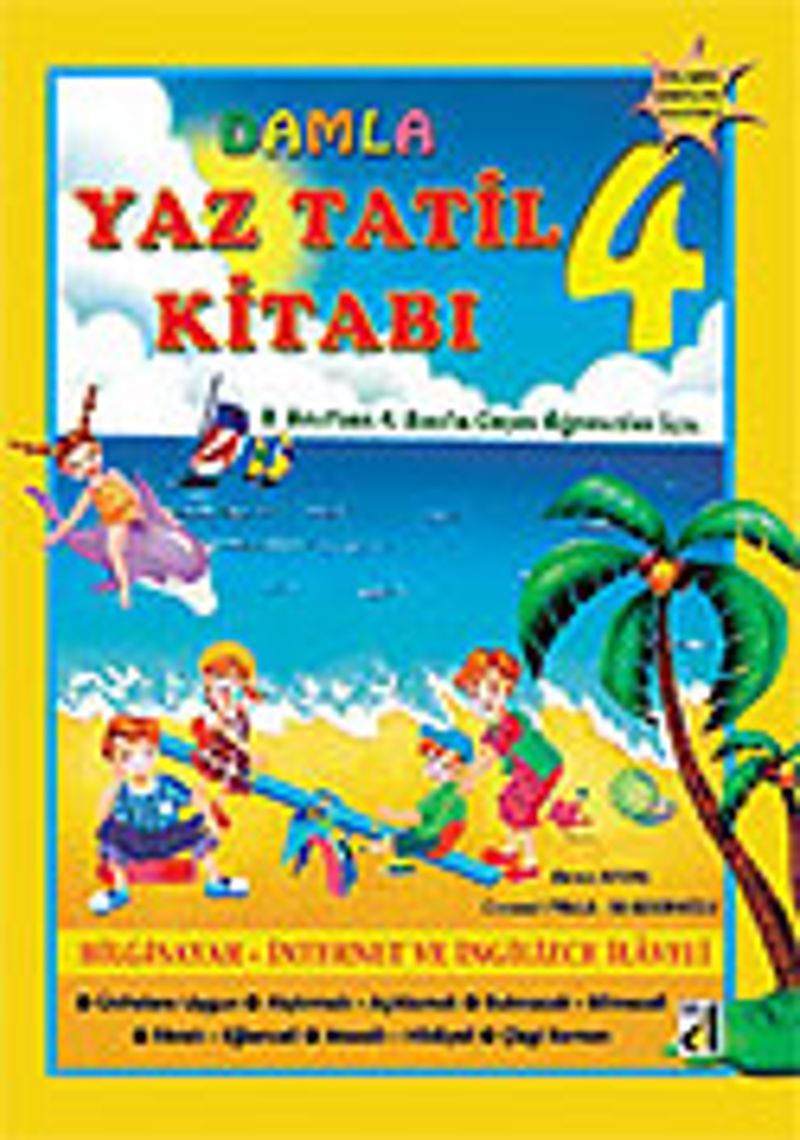 Damla Yaz Tatil Kitabı Serisi 4 kitap kapağı
