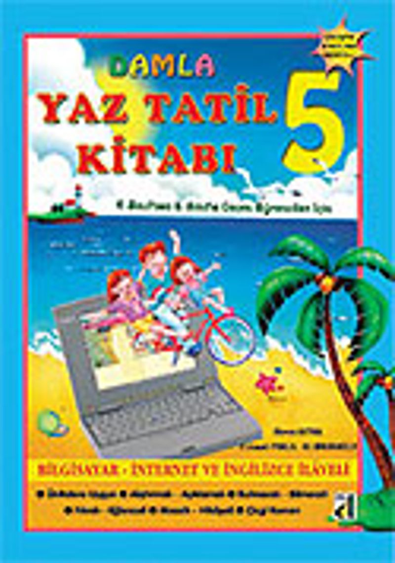 Damla Yaz Tatil Kitabı Serisi 5 kitap kapağı