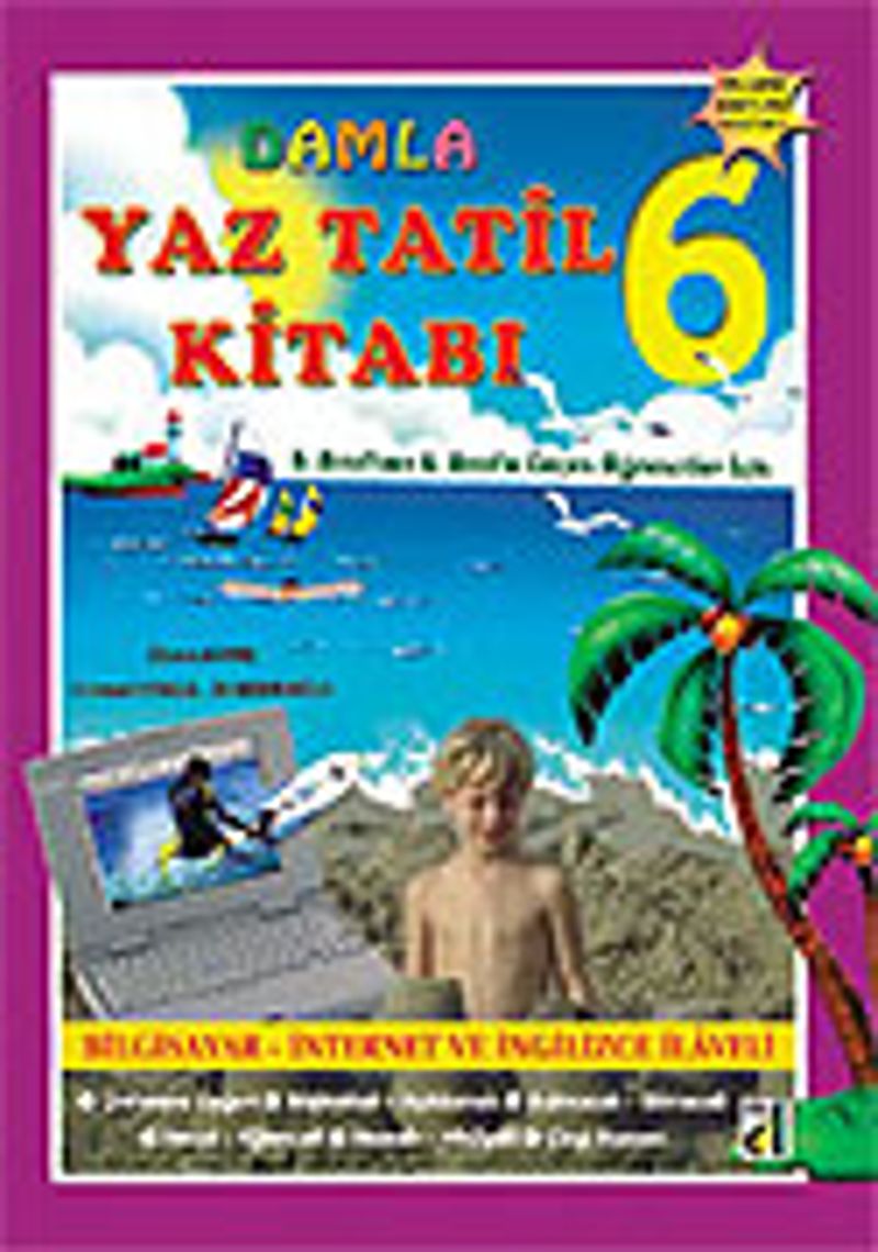 Damla Yaz Tatil Kitabı Serisi 6 kitap kapağı