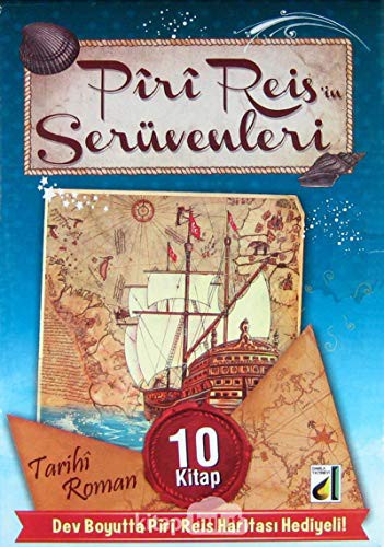Piri Reis'in Serüvenleri (10 Kitap) Dev Boyutta Piri Reis Haritası Hediyeli kitap kapağı