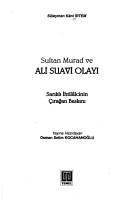 Sultan Murad ve Ali Suavi Olayı kitap kapağı