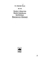 Şeyhulislam Ebussuud Efendi / Devlet-i Aliyye'nin Büyük Hukukçusu kitap kapağı