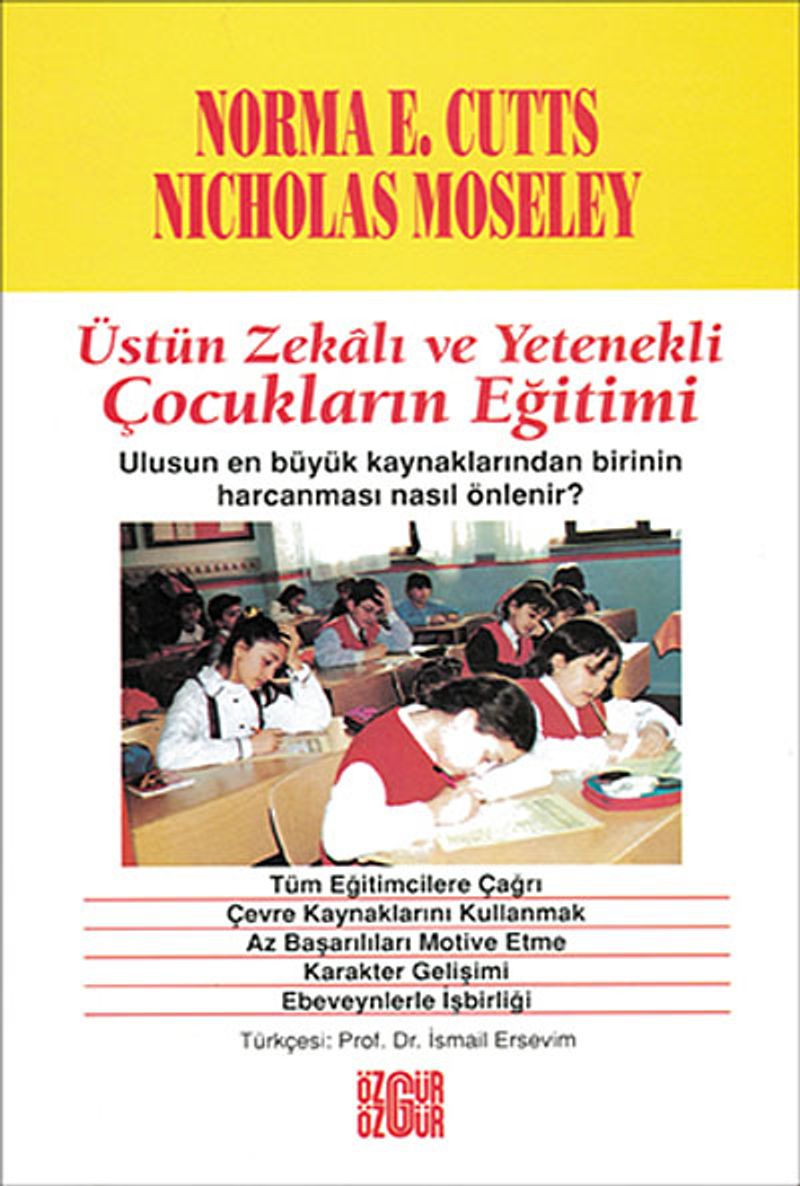 Üstün Zekalı ve Yetenekli Çocukların Eğitimi kitap kapağı