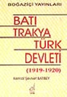 Batı Trakya Türk Devleti kitap kapağı