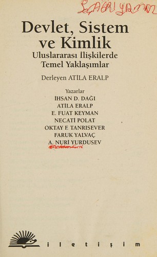 Devlet Sistem ve Kimlik & Uluslararası İlişkilerde Temel Yaklaşımlar kitap kapağı