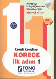 Korece İlk Adım 1 (Cd’li) kitap kapağı