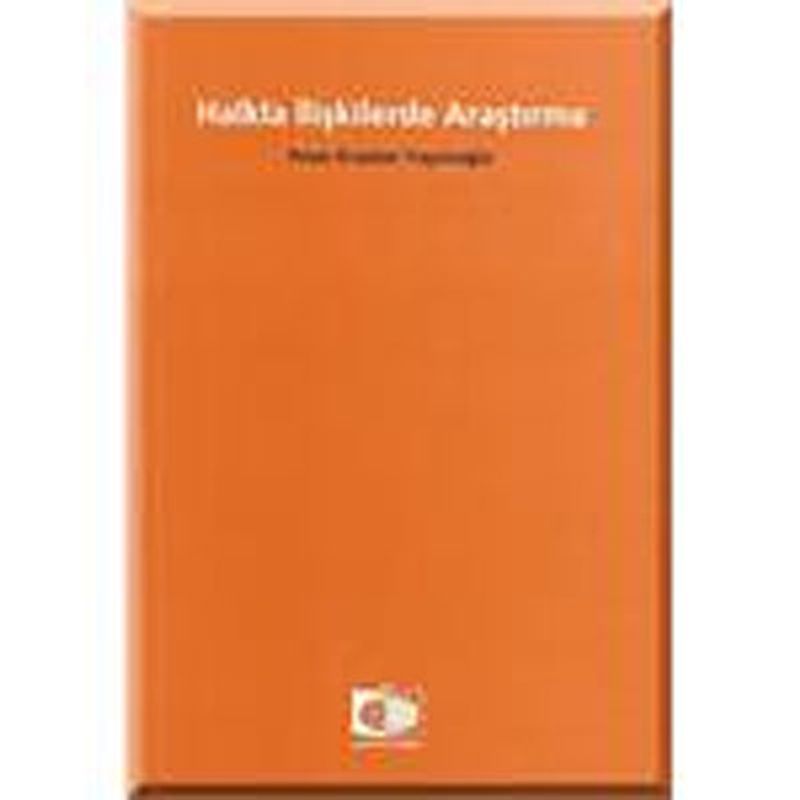 Halkla İlişkilerde Araştırma kitap kapağı