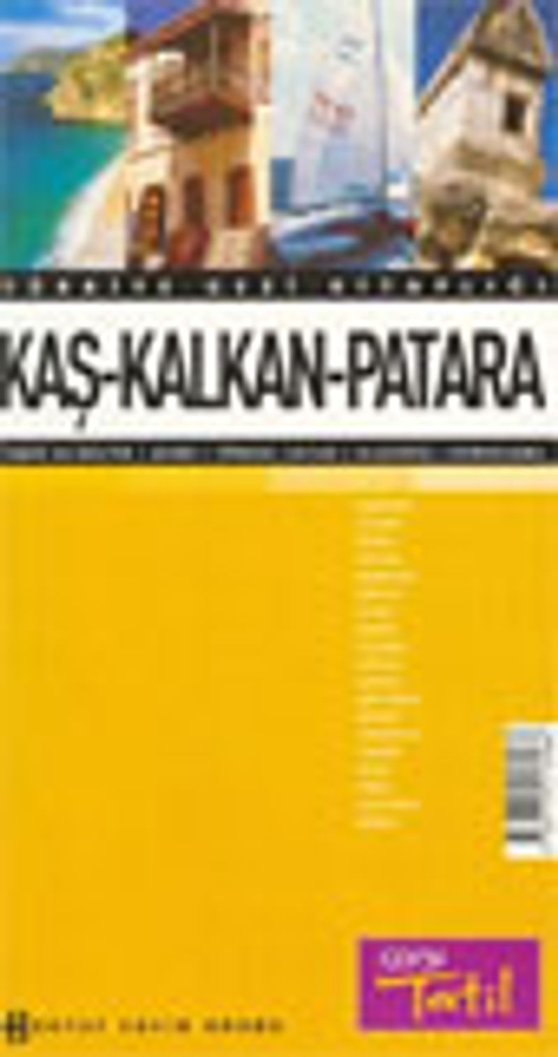 Kaş-Kalkan Patara kitap kapağı