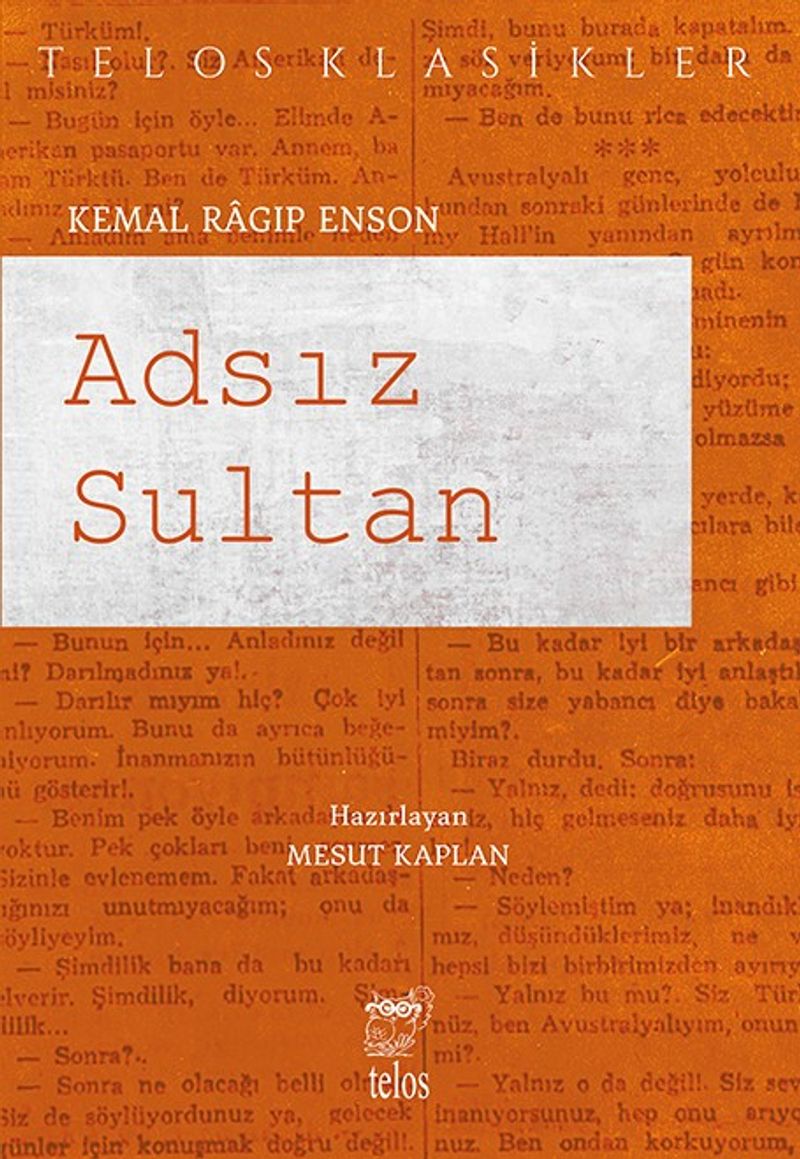 Adsız Sultan kitap kapağı