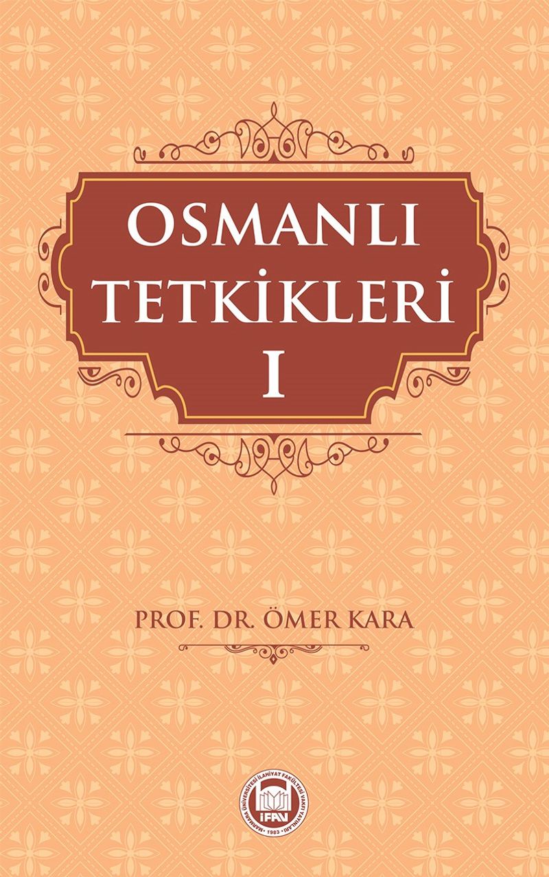 Osmanlı Tetkikleri 1 kitap kapağı