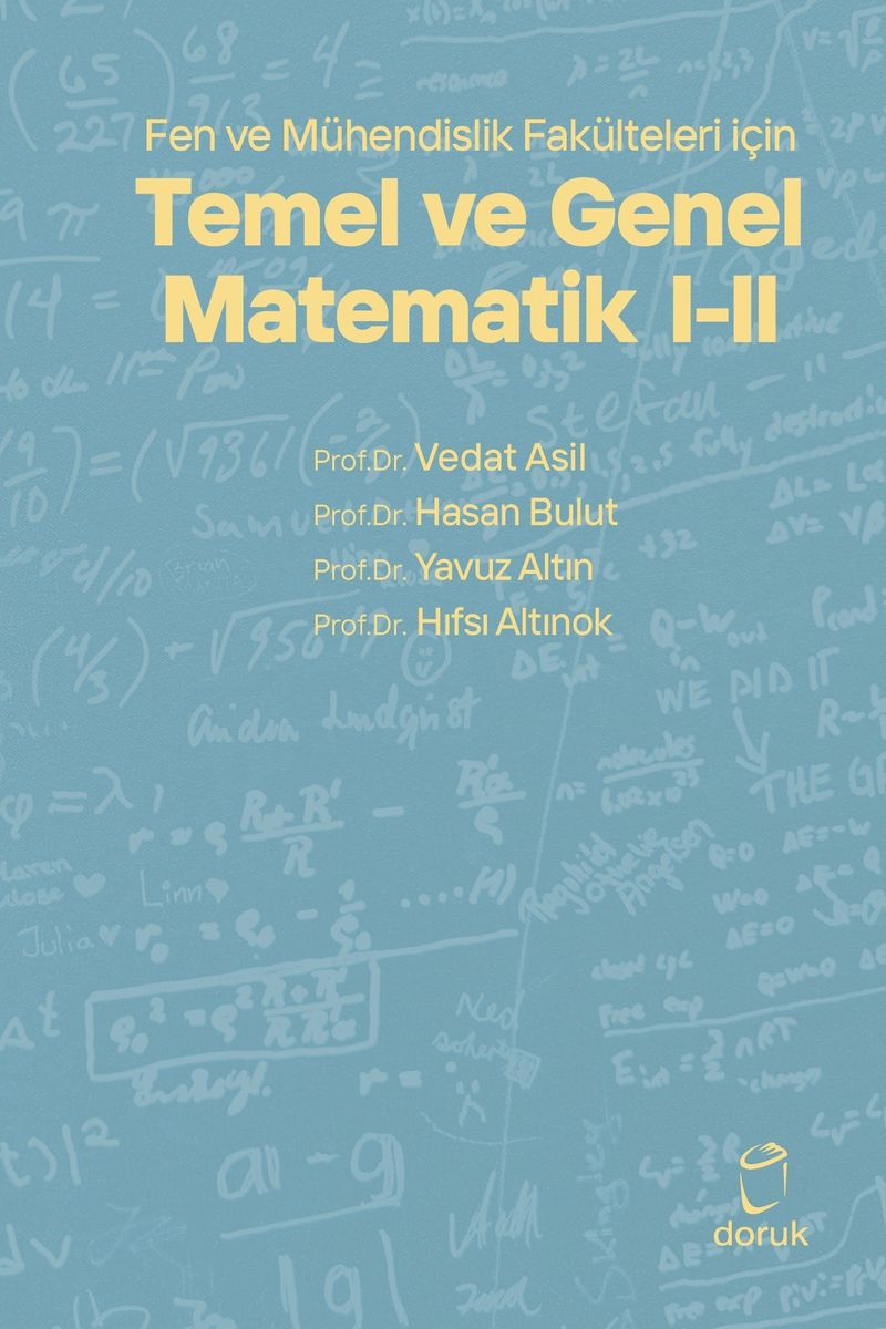 Fen ve Mühendislik Fakülteleri için Temel ve Genel Matematik I-II kitap kapağı