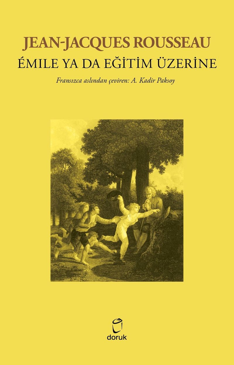 Jean-Jacques Rousseau Émile Ya da Eğitim Üzerine kitap kapağı