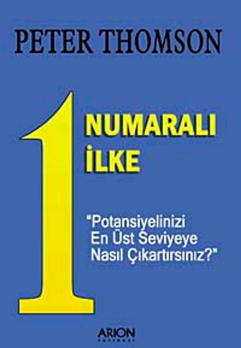 1 Numaralı İlke kitap kapağı