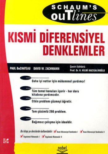 Kısmi Diferensiyel Denklemler kitap kapağı