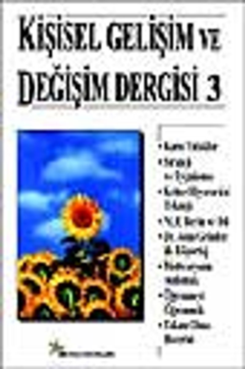 Kişisel Gelişim ve Değişim Dergisi Sayı 3 (Mayıs 2000) kitap kapağı