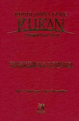 Konularına Göre Kur'an (Sistematik Kur'an Fihristi) Büyük Boy kitap kapağı