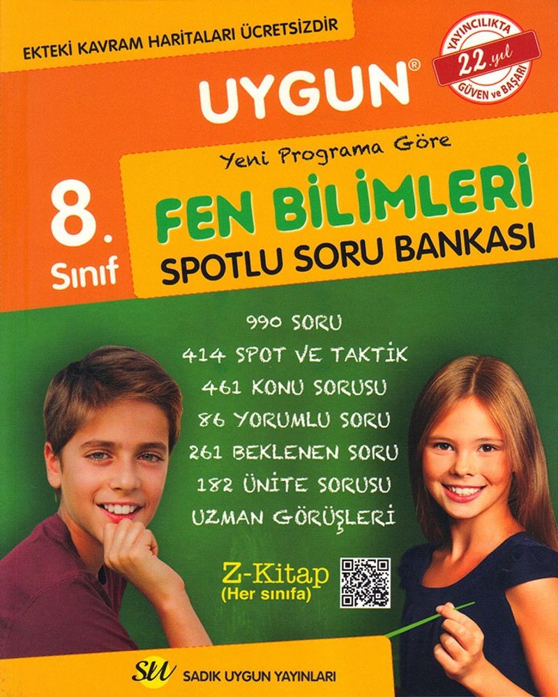 8. Sınıf Fen Bilimleri Spotlu Soru Bankası kitap kapağı
