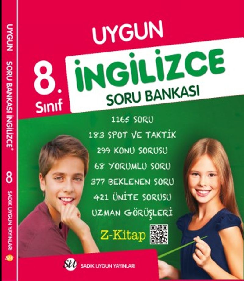 8. Sınıf İngilizce Soru Bankası kitap kapağı