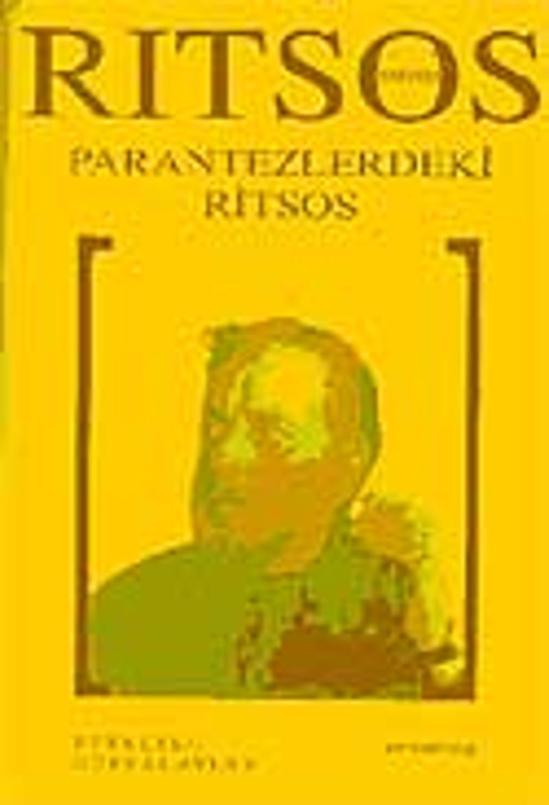 Parantezlerdeki Ritsos kitap kapağı