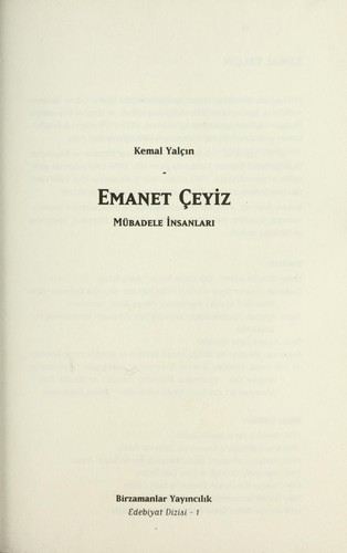 Emanet Çeyiz & Mübadele İnsanları kitap kapağı
