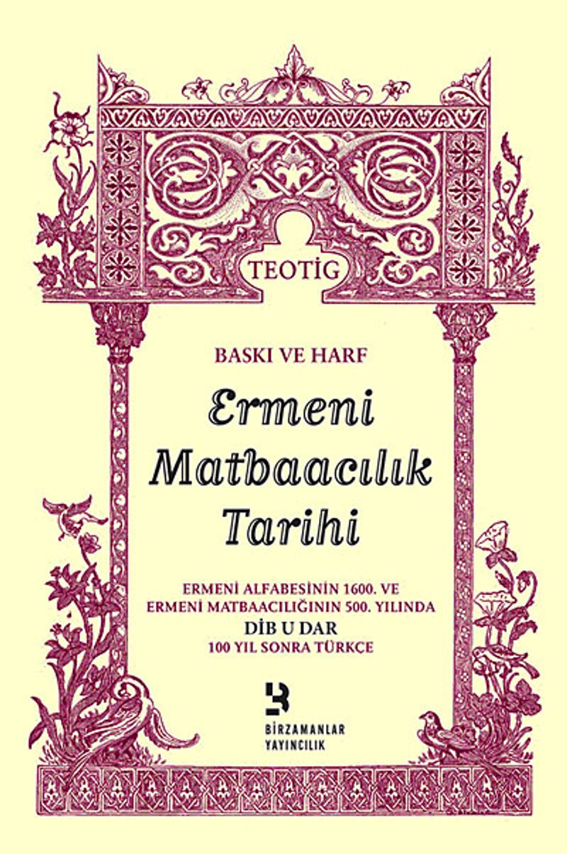 Baskı ve Harf Ermeni Matbaacılık Tarihi kitap kapağı
