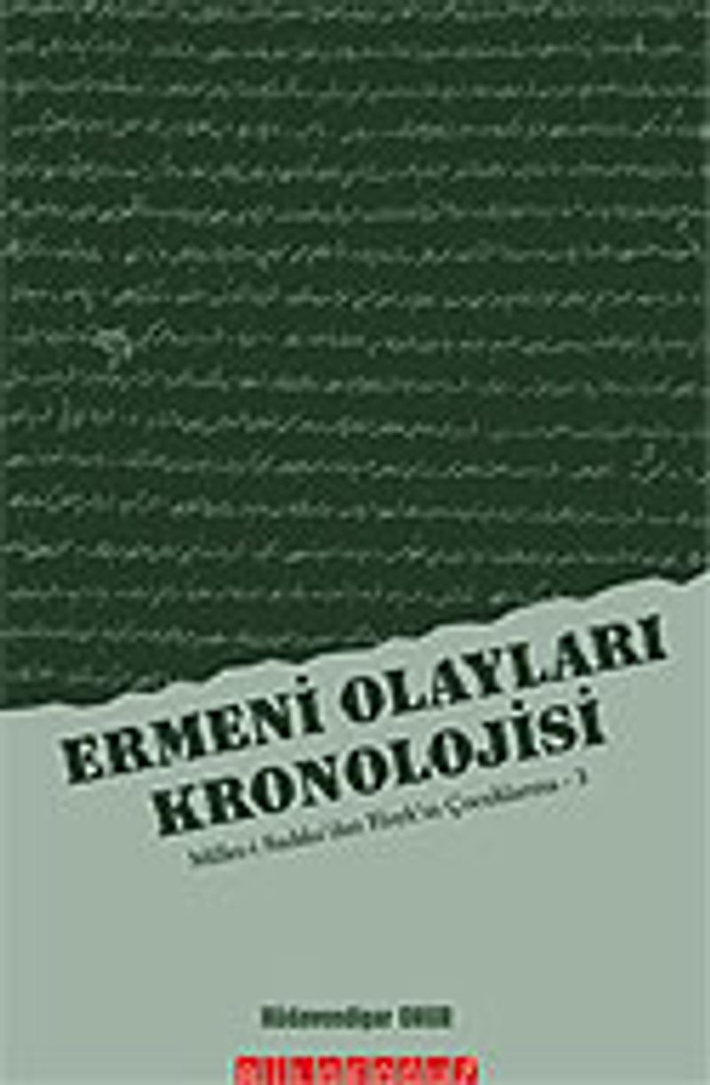 Ermeni Olayları Kronolojisi kitap kapağı